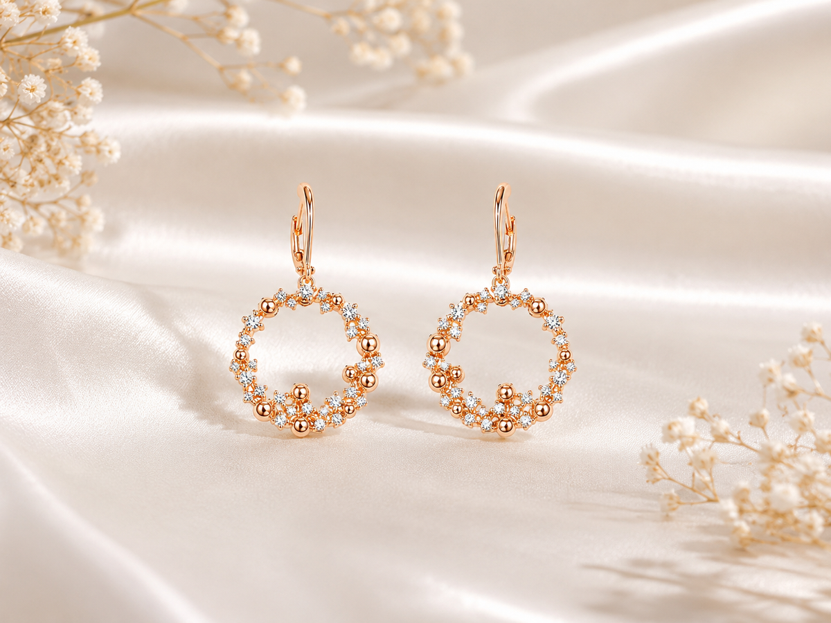 Sposa Halo Wreath Earrings