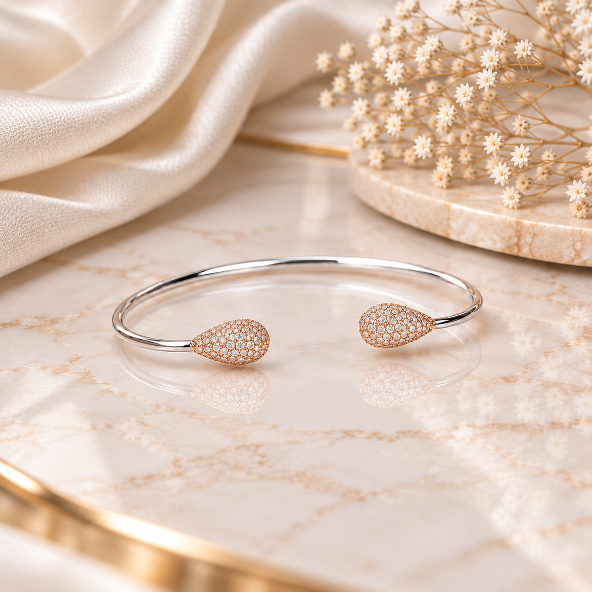 SPOSA Teardrop Cuff Bracelet