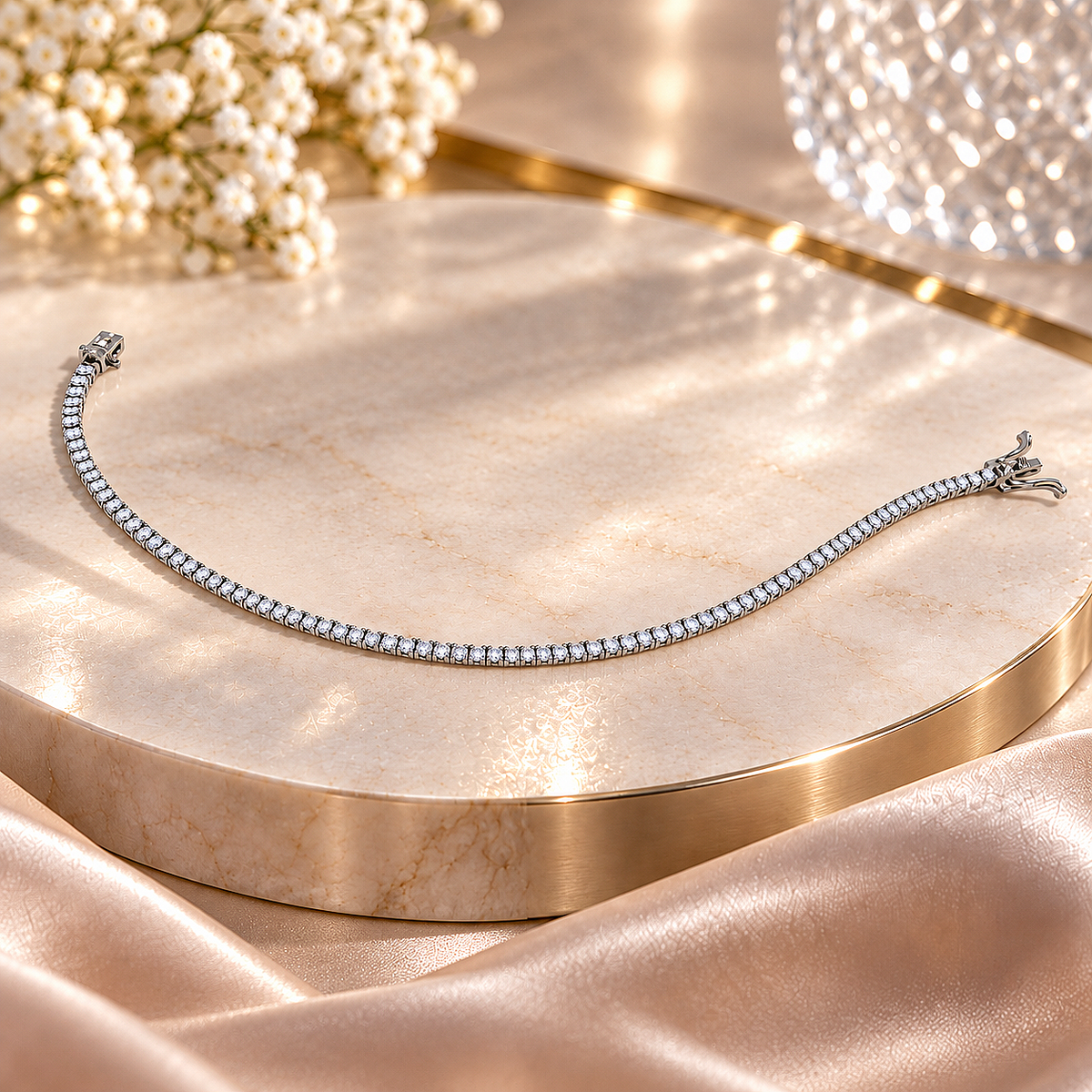 SPOSA Infinite Line Tennis Bracelet