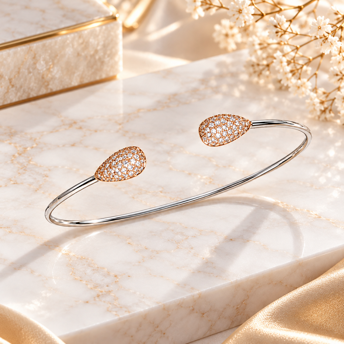 SPOSA Teardrop Cuff Bracelet