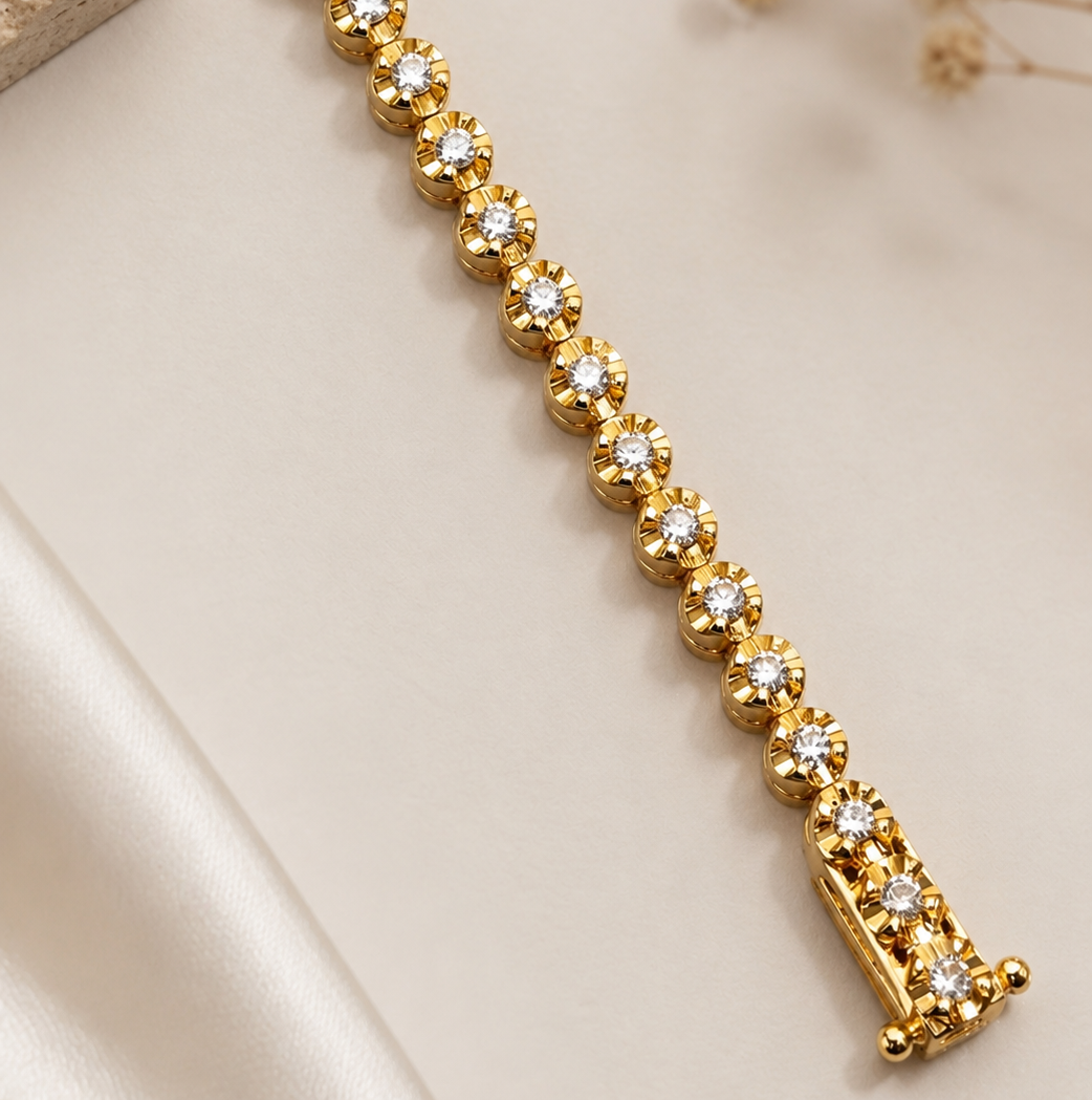 Sposa Golden Tennis Bracelet